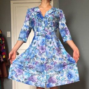 Floral Button Up Dress